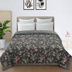 Furnofy 200 GSM Premium King Size Reversible Comforter/Quilt (220x224 cm) - Microfiber, Pack of 1