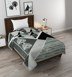 Furnofy Super Soft Blanket Single Size (165x228 Cms) Light Weight - Premium Mink, Pack of 1, Asymetrical Prints