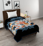Furnofy Super Soft Blanket Single Size (165x228 Cms) Light Weight - Premium Mink, Pack of 1, Floral Multicolor