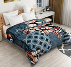 Furnofy Super Soft Blanket King Size (224x240 Cms) Light Weight - Premium Mink, Pack of 1, Blue & White