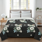 Furnofy 220 GSM Premium King Size Reversible Comforter/Quilt (220x224 cm) - Microfiber, Pack of 1