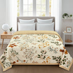 Furnofy 200 GSM Premium King Size Reversible Comforter/Quilt (220x224 cm) - Microfiber, Pack of 1
