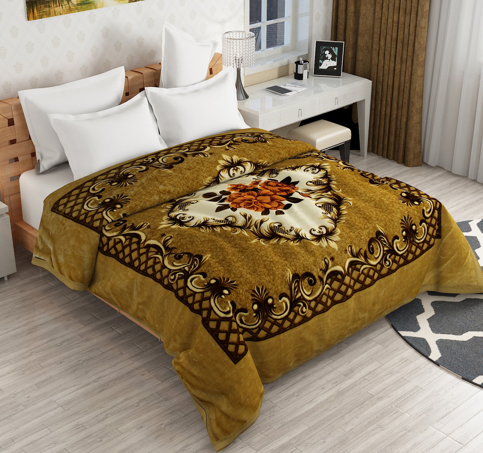 Furnofy Super Soft Blanket King Size (224x240 Cms) Light Weight - Premium Mink, Pack of 1, Brown