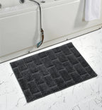 Furnofy Antiskid Lightweight Fluffy Doormats (Pack of 1, 40x60 CMs) - Dark Grey