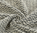 Furnofy Cotton Hand Knitted Throw Blanket (50 x 60 Inches), Black & White