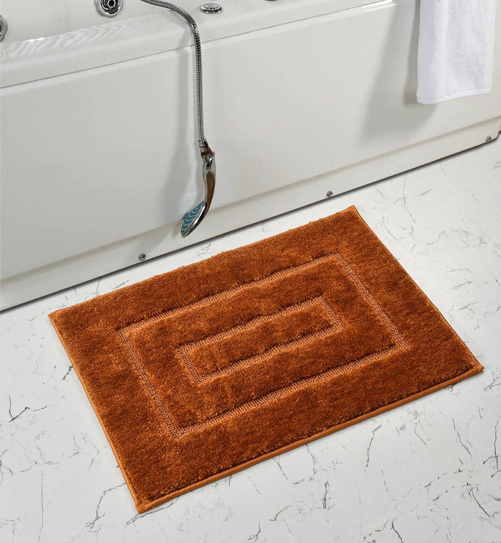 Furnofy Antiskid Lightweight Fluffy Doormats (Pack of 1, 40x60 CMs) - Beige