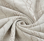 100% Cotton Sofa Throw | Handmade Throw - 50x60 Inches (Cream)