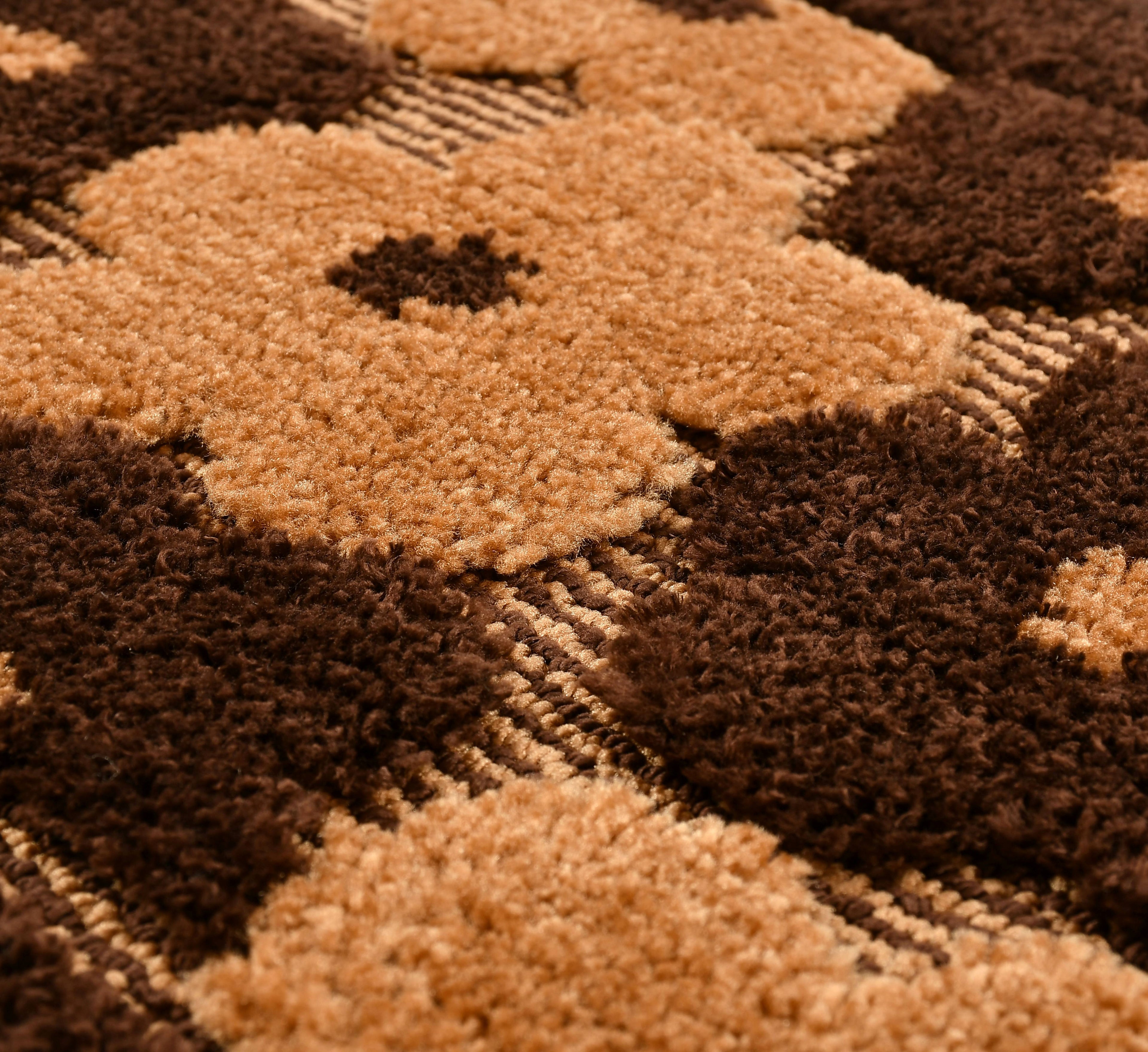 Furnofy Antiskid Lightweight Fluffy Doormats (Pack of 1, 40x60 CMs)