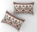 Furnofy 140 GSM Flat King Size Bedsheet (108 x 108 inches) with 2 Pillow Covers (18 x 27 inches) - Traditional Multicolors