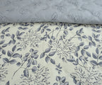 Furnofy 200 GSM Premium King Size Reversible Comforter/Quilt (220x224 cm) - Microfiber, Pack of 1, Floral White