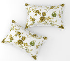 Furnofy 140 GSM Flat Double Bedsheet (90x100 inches) with 2 Pillow Covers (18x 27 inches) - Floral Multicolors
