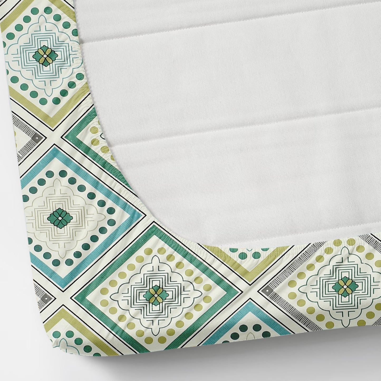 Furnofy 140 GSM Elastic Fitted Single Bedsheet (78 * 48 inches with 6" to 8" Pocket Size) with 1 Pillow Cover (18x 27 inches) - Multicolors