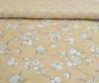 Furnofy 200 GSM Premium King Size Reversible Comforter/Quilt (220x224 cm) - Microfiber, Pack of 1, Floral Brown