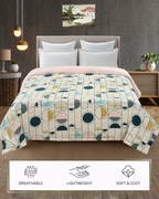 Furnofy 220 GSM Premium King Size Reversible Comforter/Quilt (220x224 cm) - Microfiber, Pack of 1