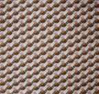 Furnofy Premium Printed Double Bedsheet (90x100 Inches) with 2 Pillow Covers (Flat, Wave) - Brown & Black