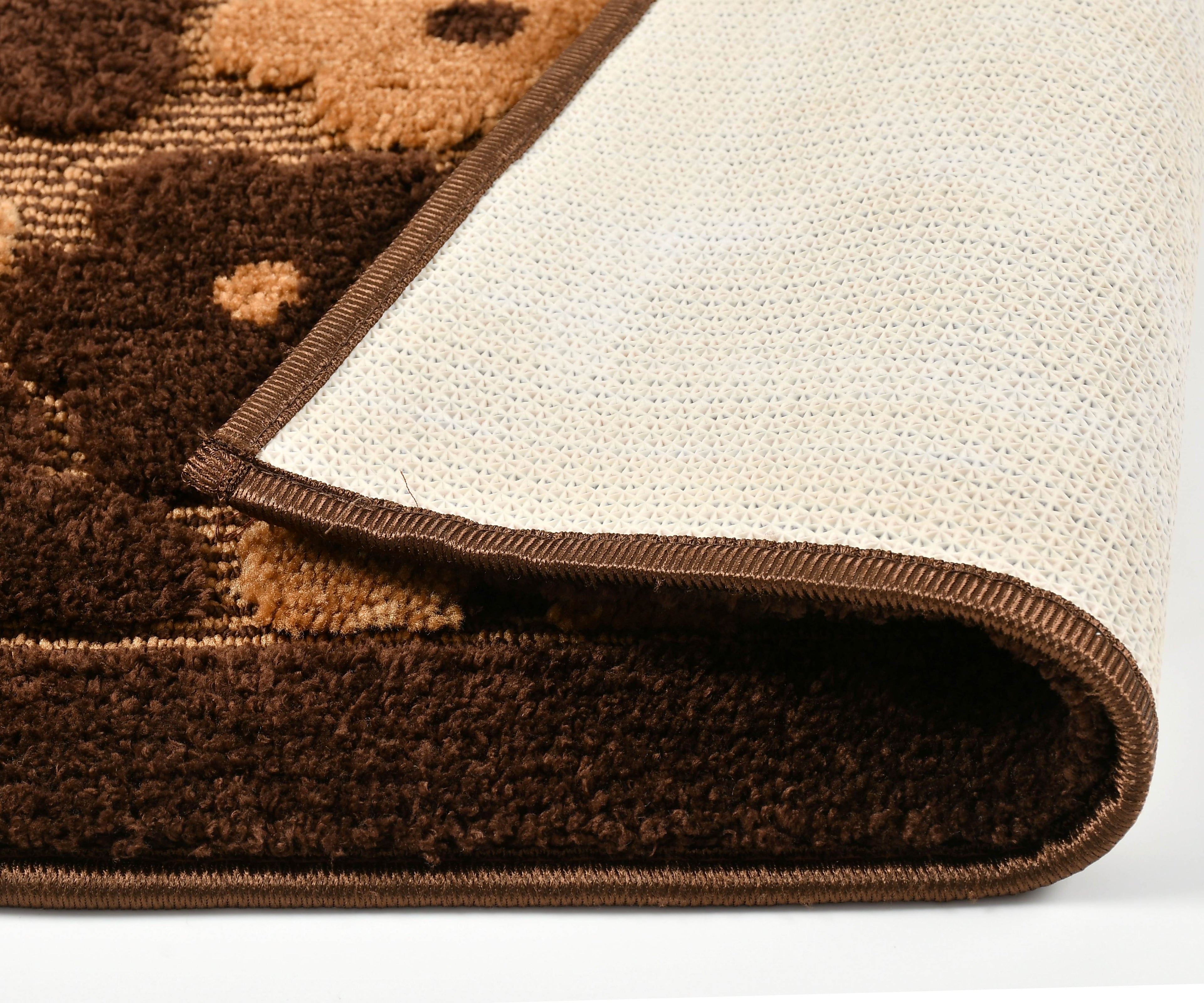 Furnofy Antiskid Lightweight Fluffy Doormats (Pack of 1, 40x60 CMs)