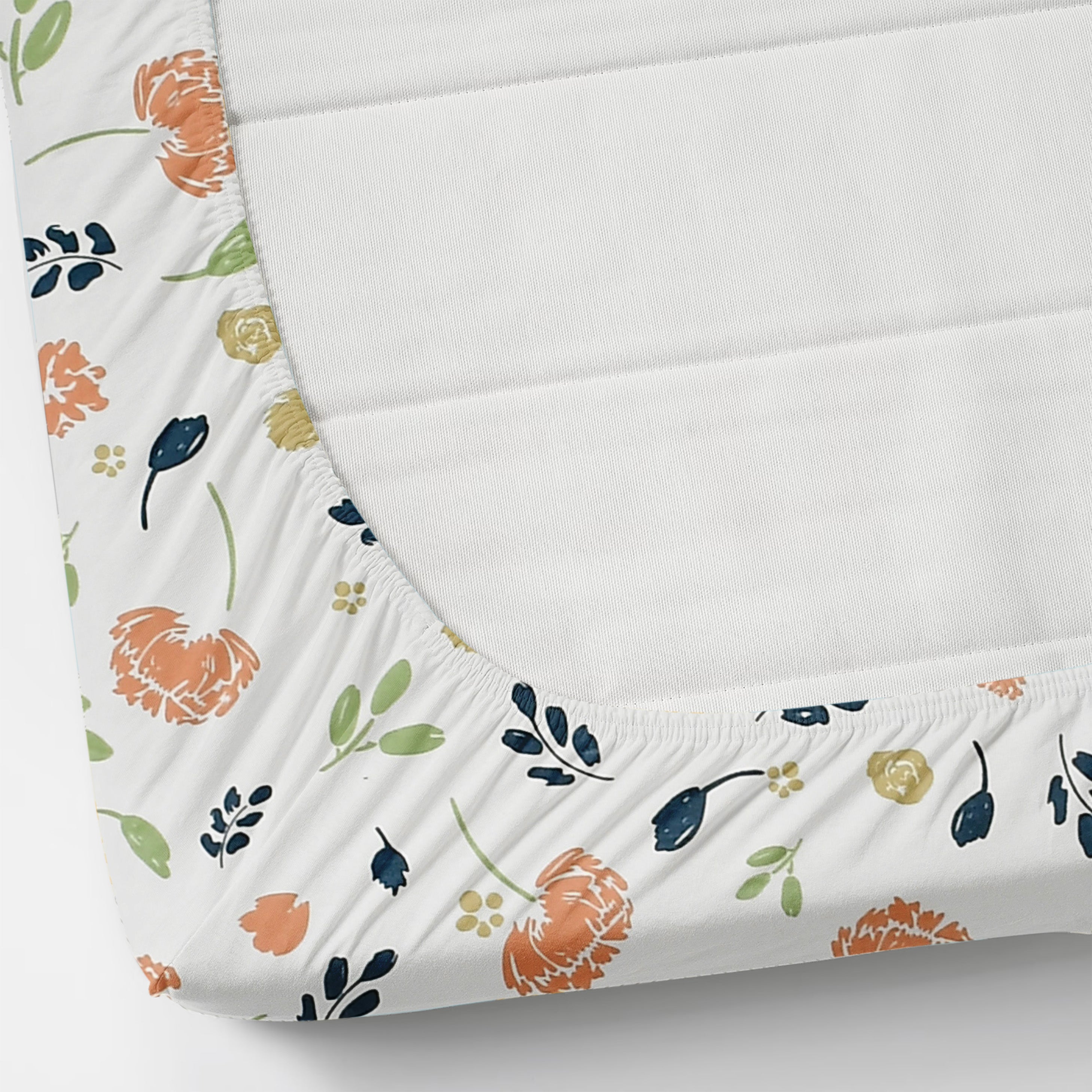 Furnofy 140 GSM Fitted  Double Bedsheet (78"x72" + 6" Pocket Size) with 2 Pillow Covers (18x27 inches)