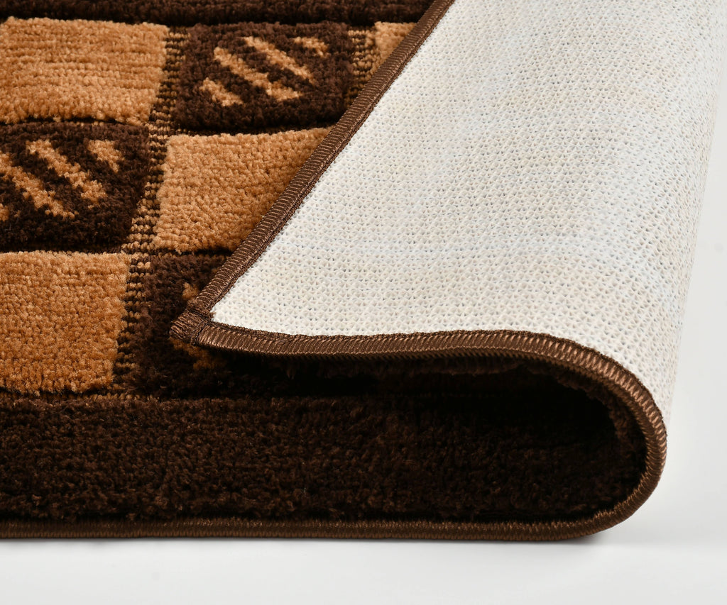 Furnofy Antiskid Lightweight Fluffy Doormats (Pack of 1, 40x60 CMs)