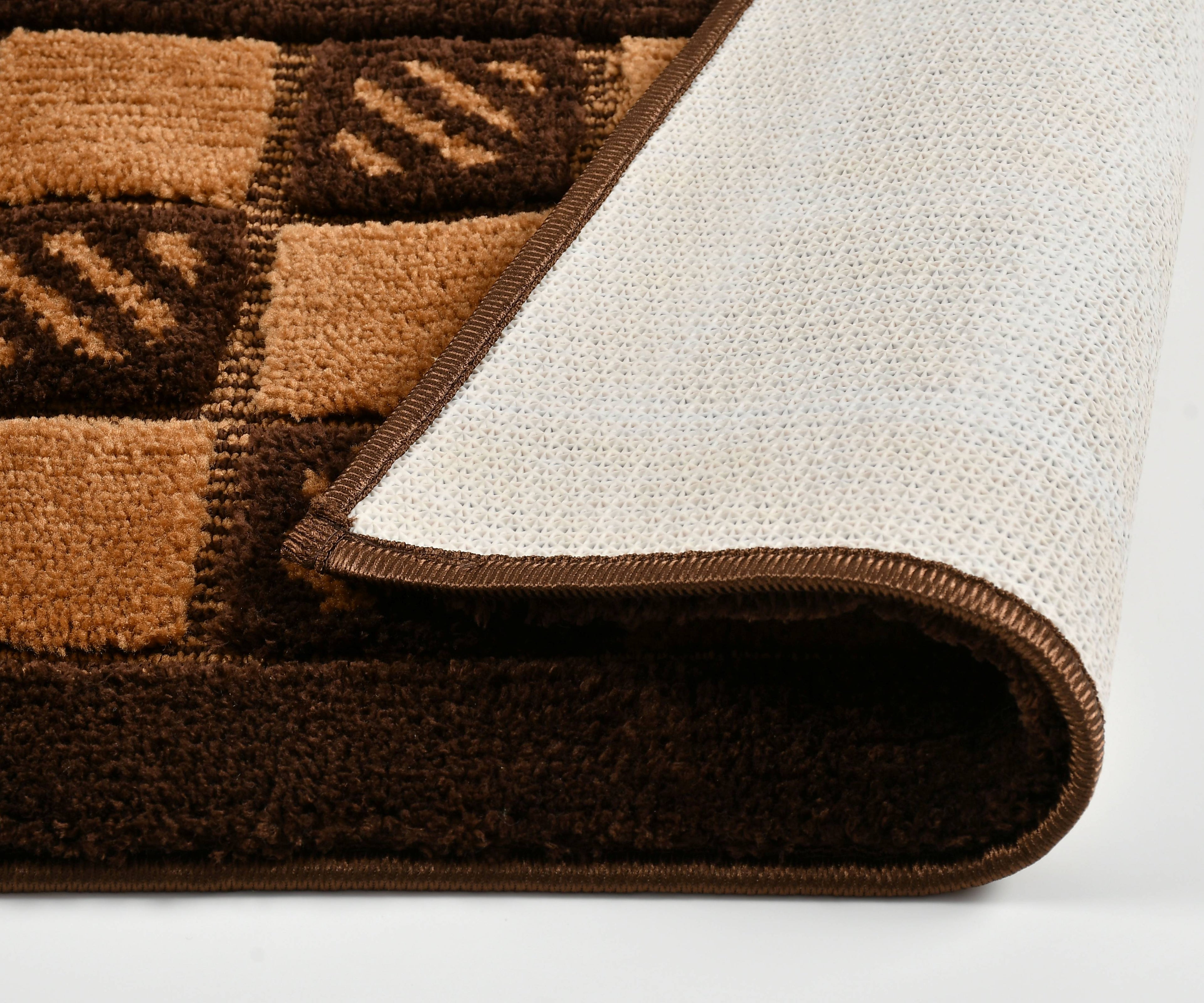 Furnofy Antiskid Lightweight Fluffy Doormats (Pack of 1, 40x60 CMs)