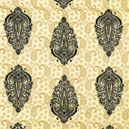 Furnofy 100% Cotton Traditional Jaipuri Print King Size Bedsheet (90x108 Inches) with 2 Matching Pillow Covers – Flat, Black & White