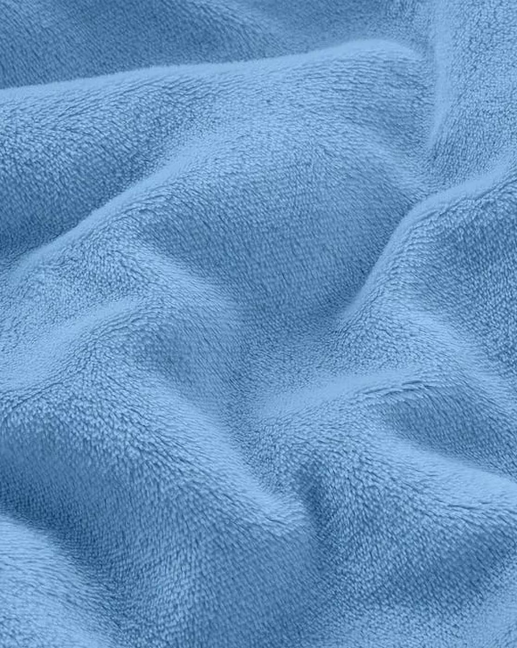 Furnofy Premium Soft Sherpa Warm Blankets (55x90 Inches) - Carolina Blue