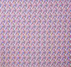 Furnofy Premium Cordinated King Bedsheet with 2 Pillow Covers (108x108 Inches) - Flat, Pink & Blue, Line Print