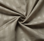 Furnofy Premium King Bedsheet with 2 Pillow Covers (108x108 Inches) - Satin Stripe, Olive Green