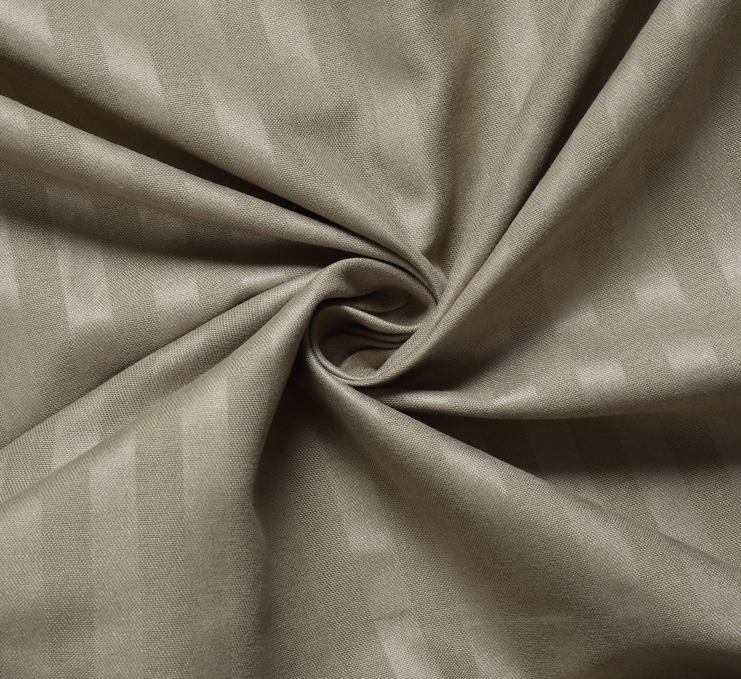 Furnofy Premium King Bedsheet with 2 Pillow Covers (108x108 Inches) - Satin Stripe, Olive Green
