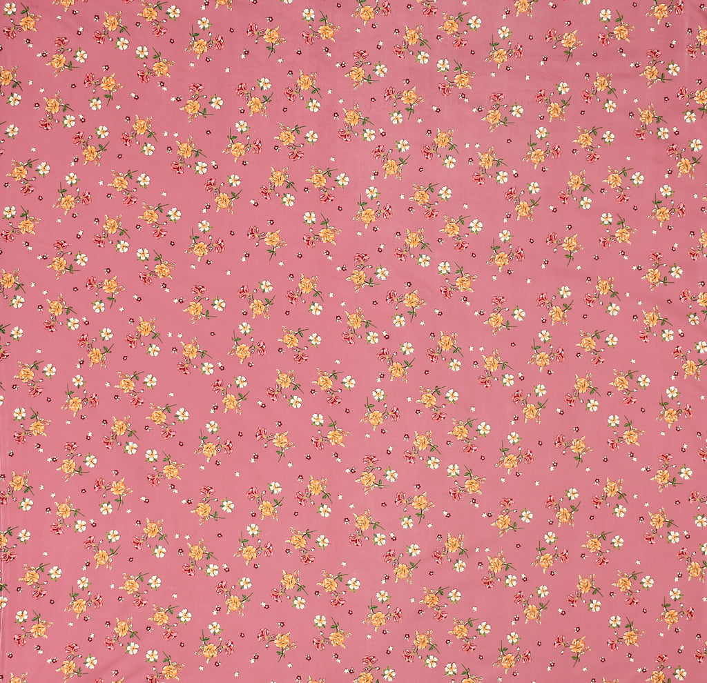 Furnofy 140 GSM Flat Double Bedsheet (90x100 inches) with 2 Pillow Covers (18x 27 inches) - Floral Multicolors