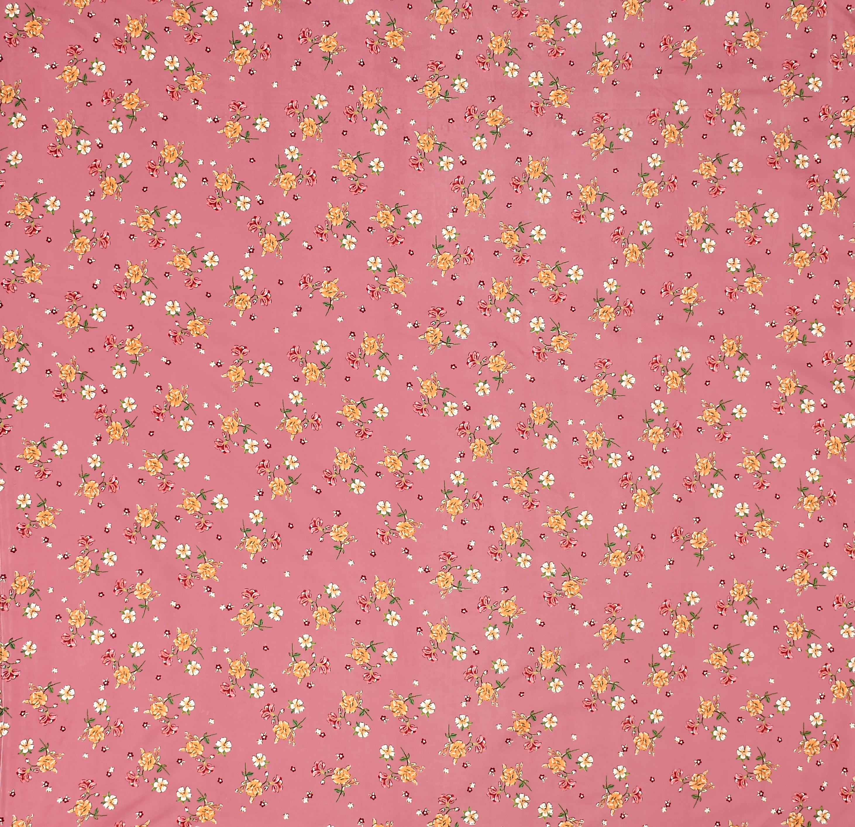 Furnofy 140 GSM Flat Double Bedsheet (90x100 inches) with 2 Pillow Covers (18x 27 inches) - Floral Multicolors