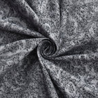 Furnofy Premium Printed Double Bedsheet (90x100 Inches) with 2 Pillow Covers - Flat, Black Floral