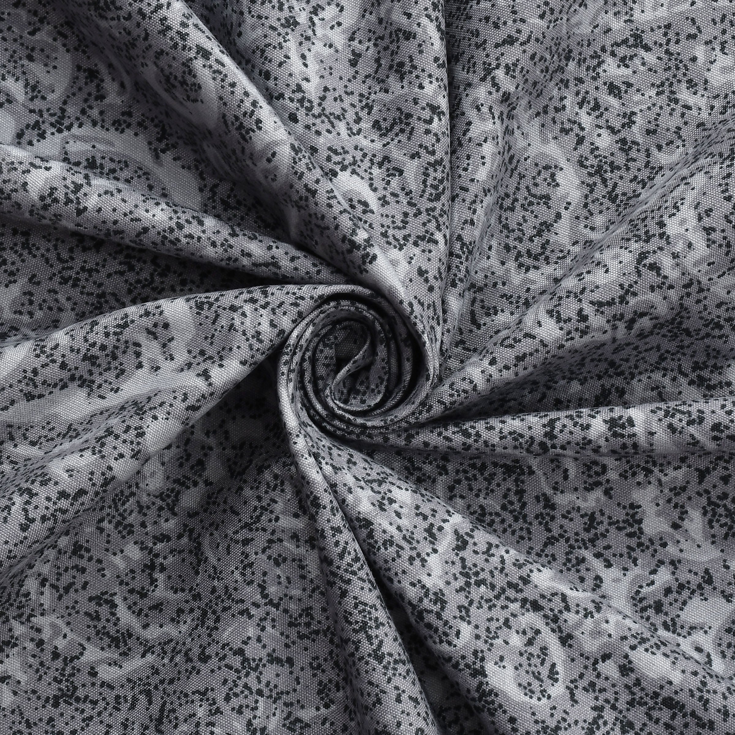 Furnofy Premium Printed Double Bedsheet (90x100 Inches) with 2 Pillow Covers - Flat, Black Floral