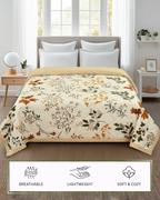 Furnofy 200 GSM Premium King Size Reversible Comforter/Quilt (220x224 cm) - Microfiber, Pack of 1