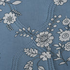 Furnofy 200 GSM Premium King Size Reversible Comforter/Quilt (220x224 cm) - Microfiber, Pack of 1, Floral - Blue