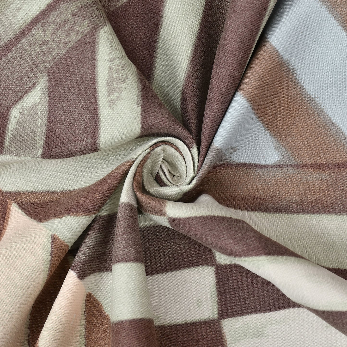 Furnofy 140 GSM Fitted  Double Bedsheet (78"x72" + 6" Pocket Size) with 2 Pillow Covers (18x27 inches) - Abstract Brown