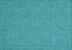 Furnofy Premium Cordinated King Bedsheet with 2 Pillow Covers (108x108 Inches) - Flat, Peach Sky Green, Floral