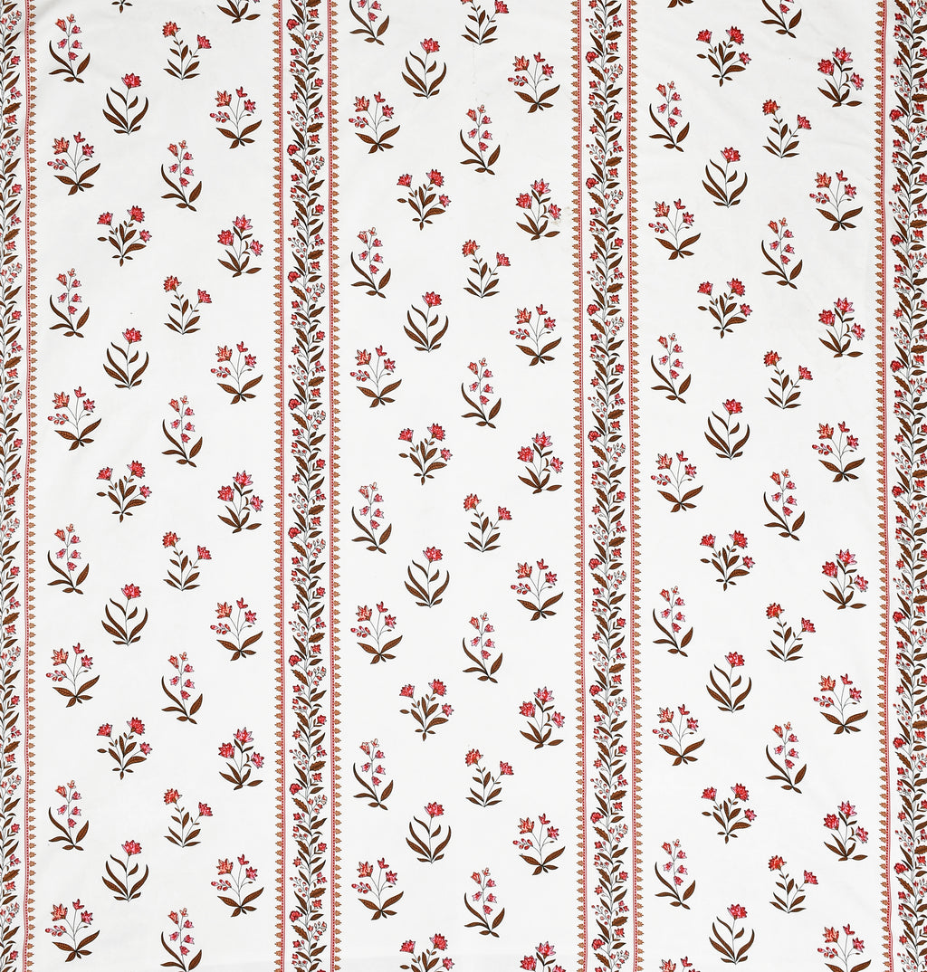 Furnofy 140 GSM Flat Double Bedsheet (90x100 inches) with 2 Pillow Covers (18x 27 inches) - Floral Multicolors