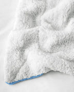 Furnofy Premium Soft Sherpa Warm Blankets (55x90 Inches) - Carolina Blue