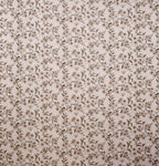 Furnofy Premium Printed Double Bedsheet (90x100 Inches) with 2 Pillow Covers (Flat, Floral) - Peach & Brown