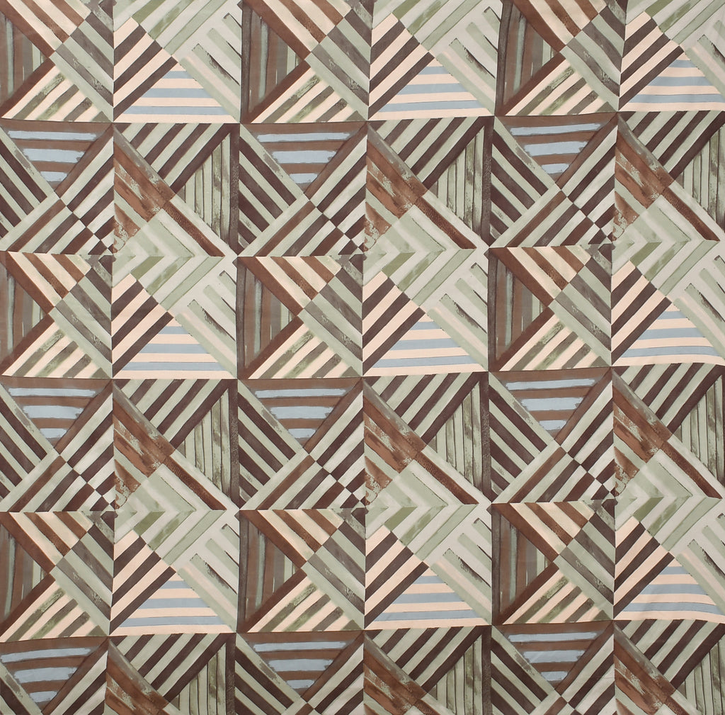 Furnofy 140 GSM Fitted  Double Bedsheet (78"x72" + 6" Pocket Size) with 2 Pillow Covers (18x27 inches) - Abstract Brown