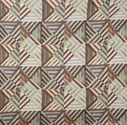 Furnofy 140 GSM Fitted  Double Bedsheet (78"x72" + 6" Pocket Size) with 2 Pillow Covers (18x27 inches) - Abstract Brown