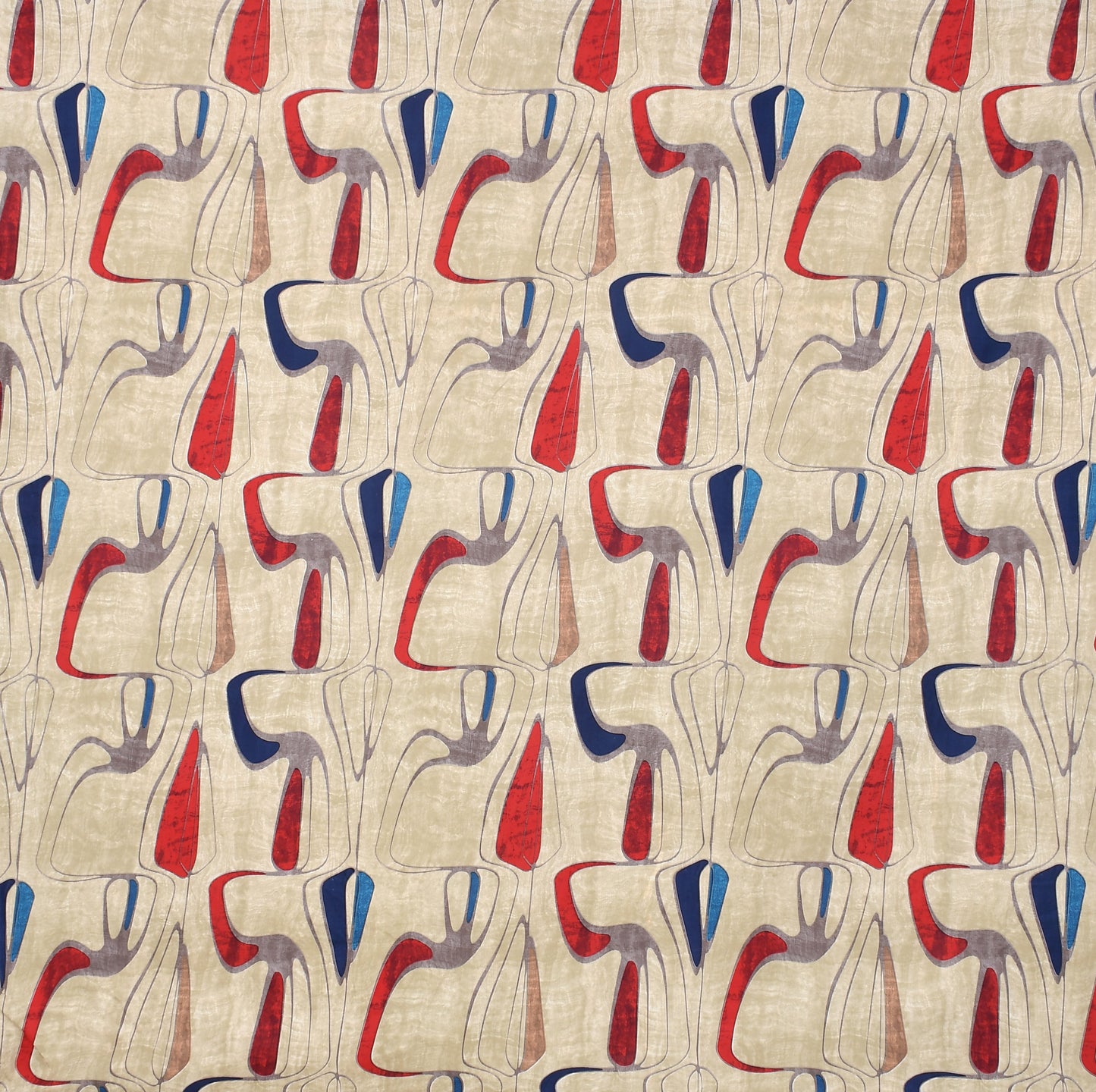 Furnofy 140 GSM Fitted  Double Bedsheet (78"x72" + 6" Pocket Size) with 2 Pillow Covers (18x27 inches) - Abstract