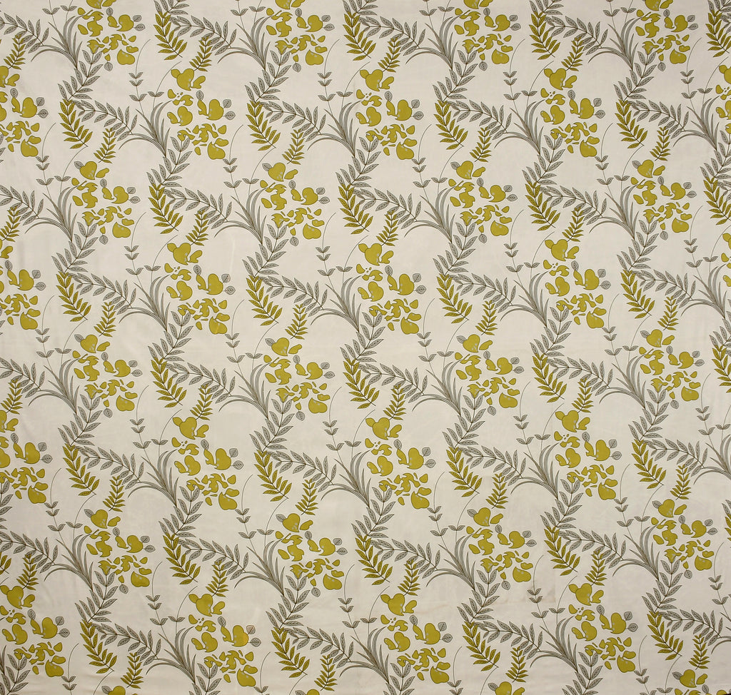 Furnofy Premium Printed Double Bedsheet (90x100 Inches) with 2 Pillow Covers (Gift Set) - Flat, Cream & Green- Floral