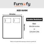 Furnofy 140 GSM Flat Double Bedsheet (90x100 inches) with 2 Pillow Covers (18x 27 inches) -  Floral Multicolors