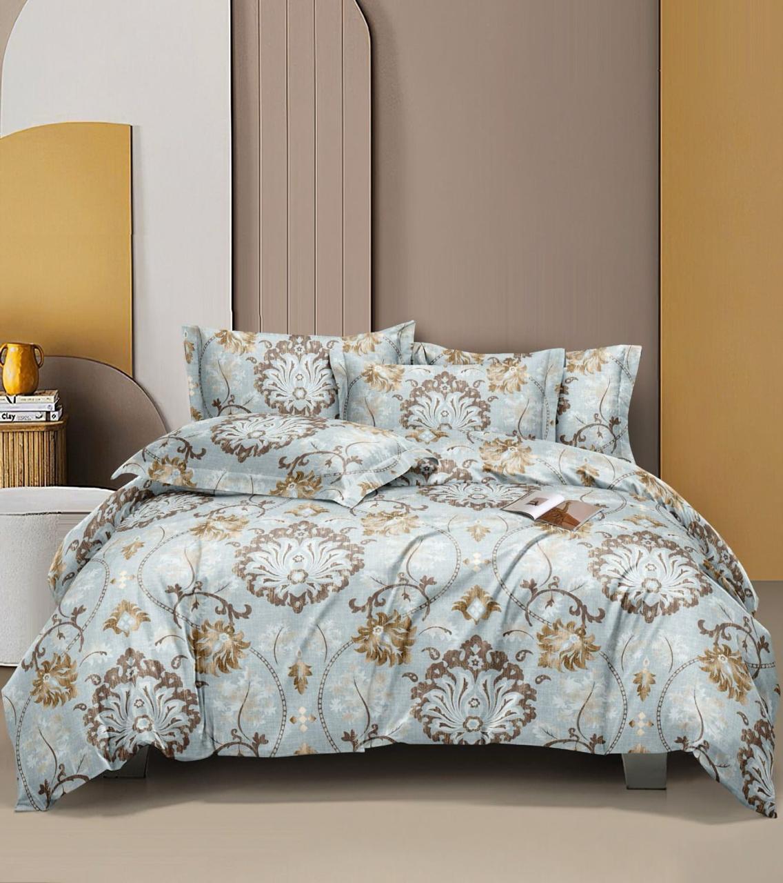 Furnofy 140 GSM Flat Single Bedsheet (60x90 inches) with 1 Pillow Cover (18x 27 inches)